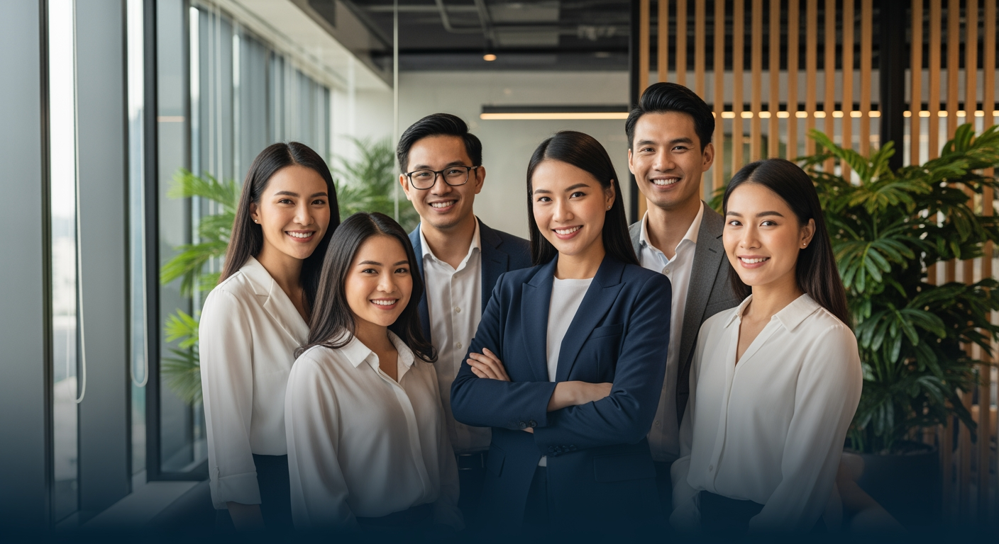 Diverse team collaborating