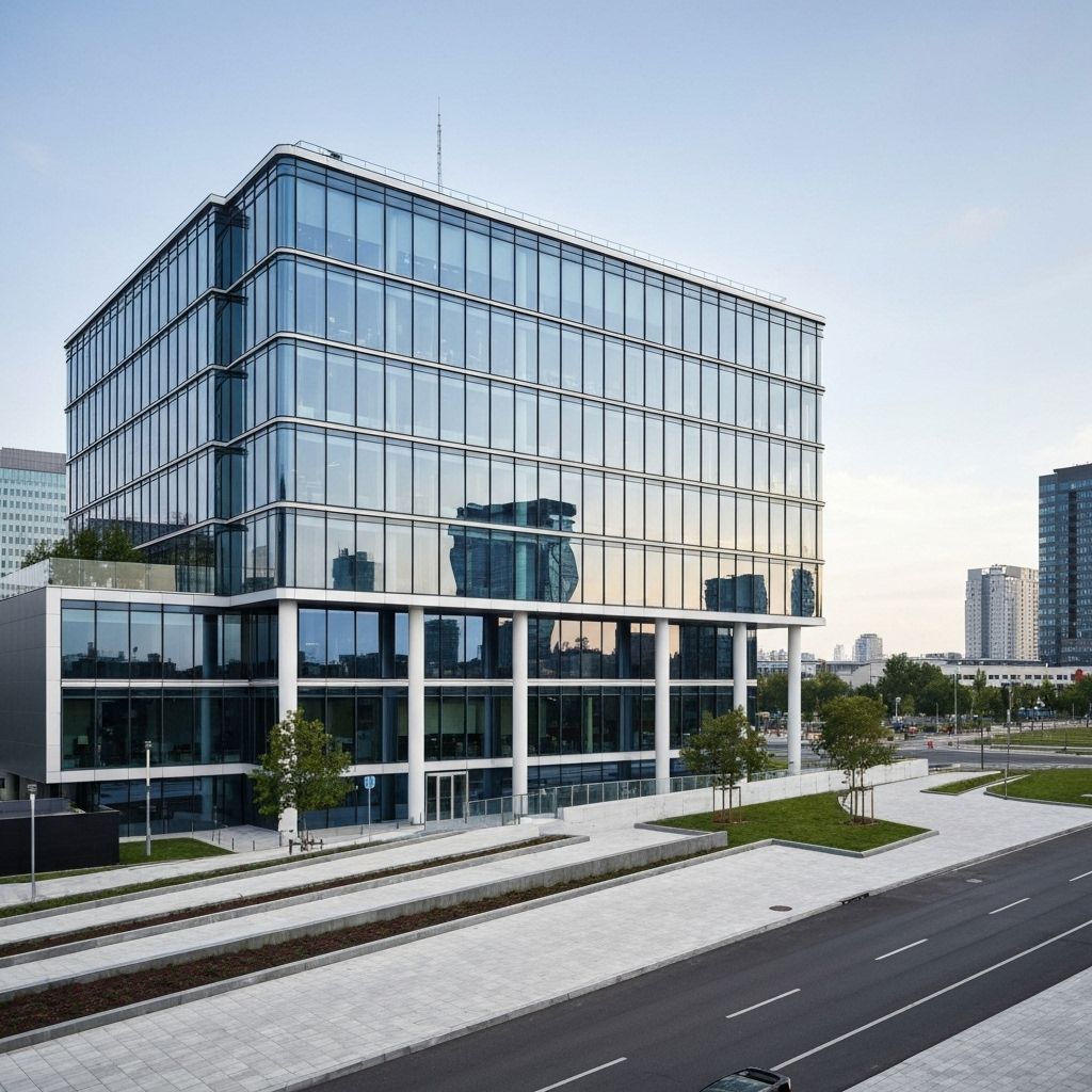 WOXA Group modern office building - Thai-Lithuanian investment holding company headquarters